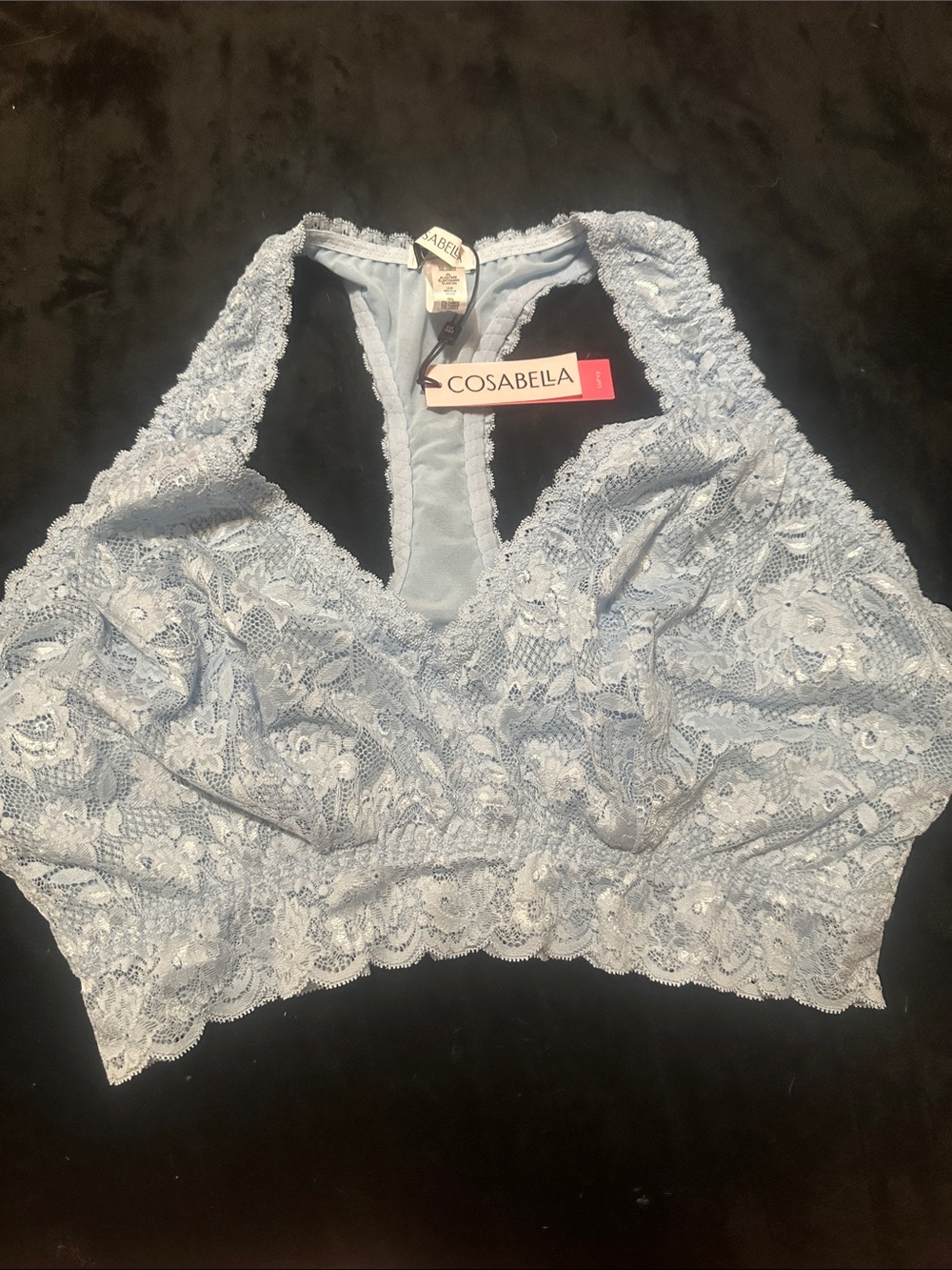 Cosabella Lace Bralette in Light Blue
